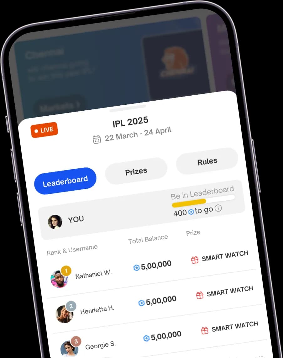 Gamified prediction market