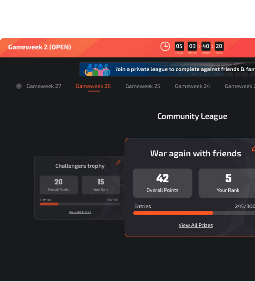 Compete against the world