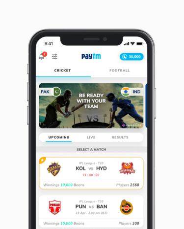 Multi tournament game for paytm by vinfotech