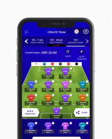 season-long football fantasy web design & mobile application by Vinfotech